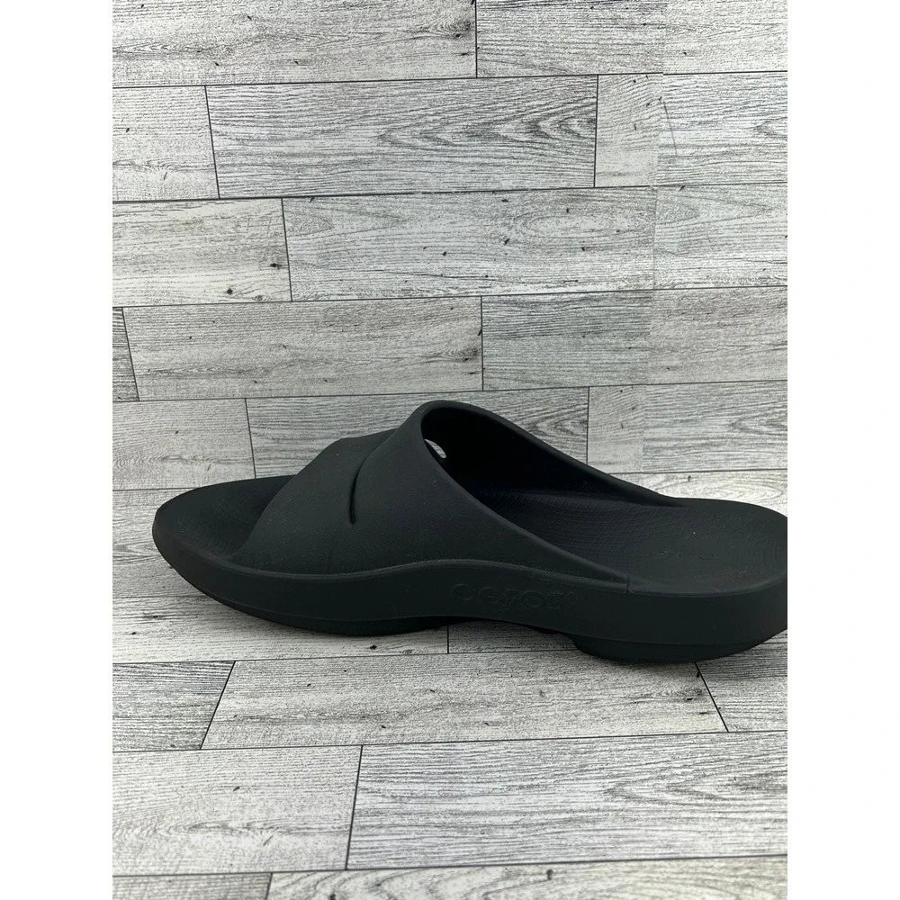 Oofos OOahh Sport Recovery Slides Black Mens 12 Womens 14 EU 45 Sandals Comfort